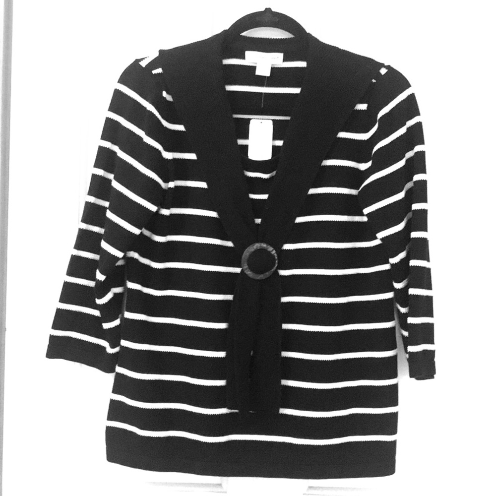 Christopher & Banks black and white sweater